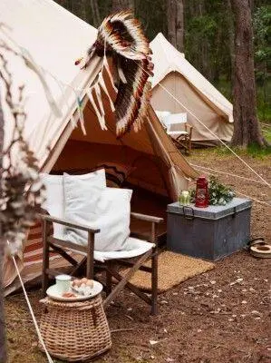 Aankleding western thema tipi tent